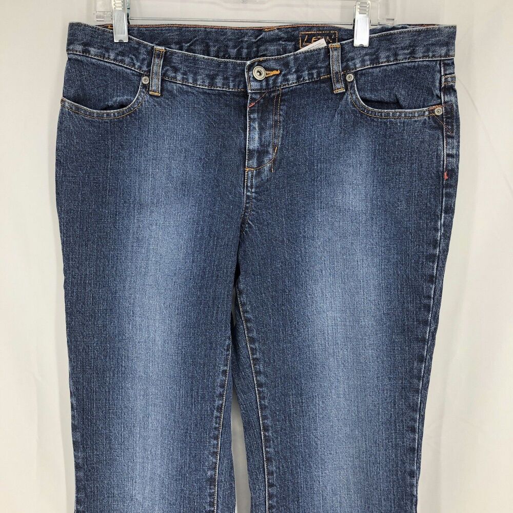 Columbia Lean Bootcut Denim Blue Jeans AL8393 12 Long (36x34)